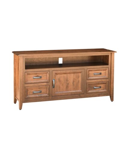 The Ventura TV Stand features a clean-lined design with four drawers and a central cabinet.