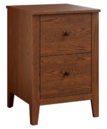 The Ashton File Cabinet offers two drawers with simple knobs and a sturdy frame.