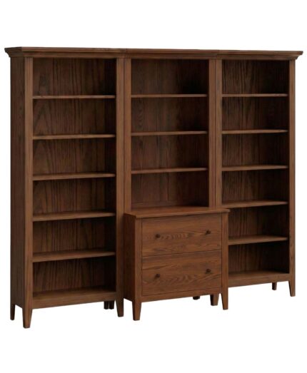 This Ashton Lateral File Cabinet is a solid wood, artisan-crafted piece with a thick top molding and two drawers.